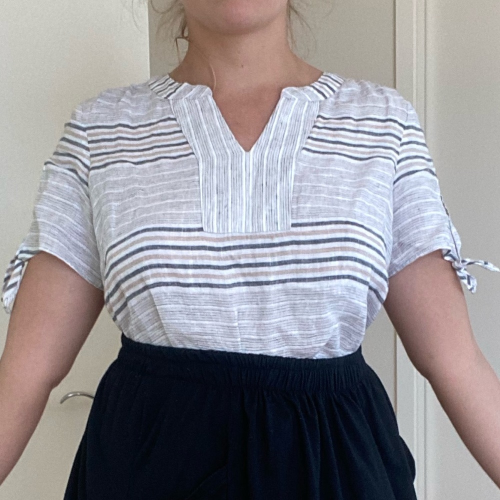 TALBOTS cotton free spirit top